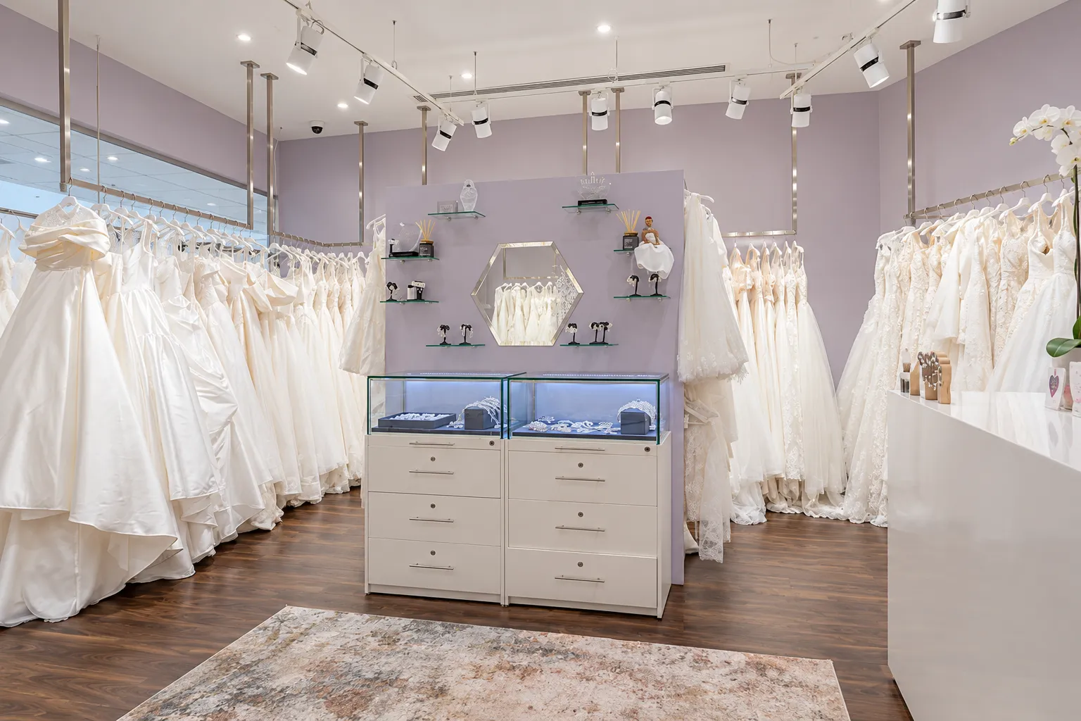 Wedding dresses at Vanila bridal boutique Dubai