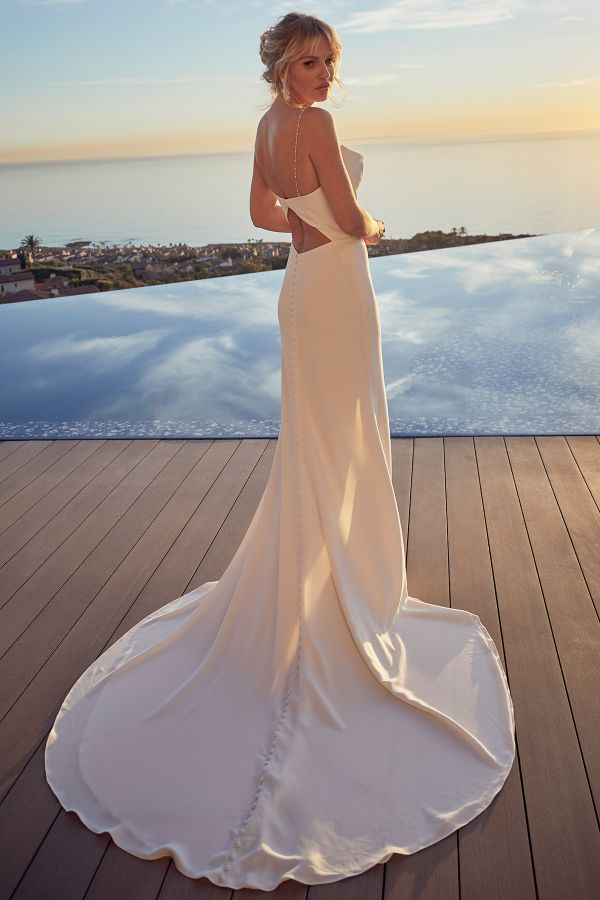 Romantic Floral Boho Wedding Dresses Strapless Beach Wedding Gown VW12 –  Viniodress